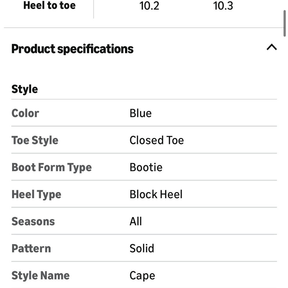 •CAPE ROBBIN• “Hayward” Blue Heeled Booties // square toe + block heel // NIB - Picture 5 of 16